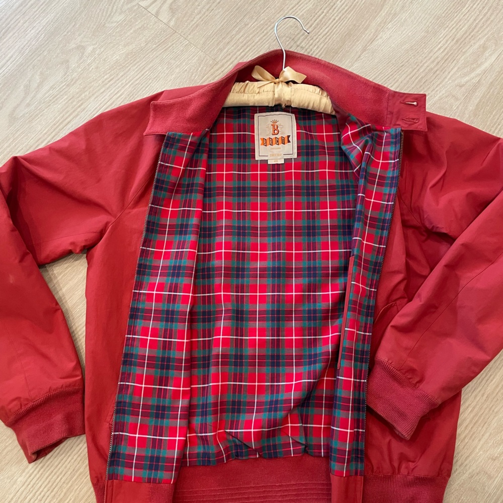 BARACUTA // MENS SIZE 40 // RED // LIGHTWEIGHT SPRING CLASSIC JACKET